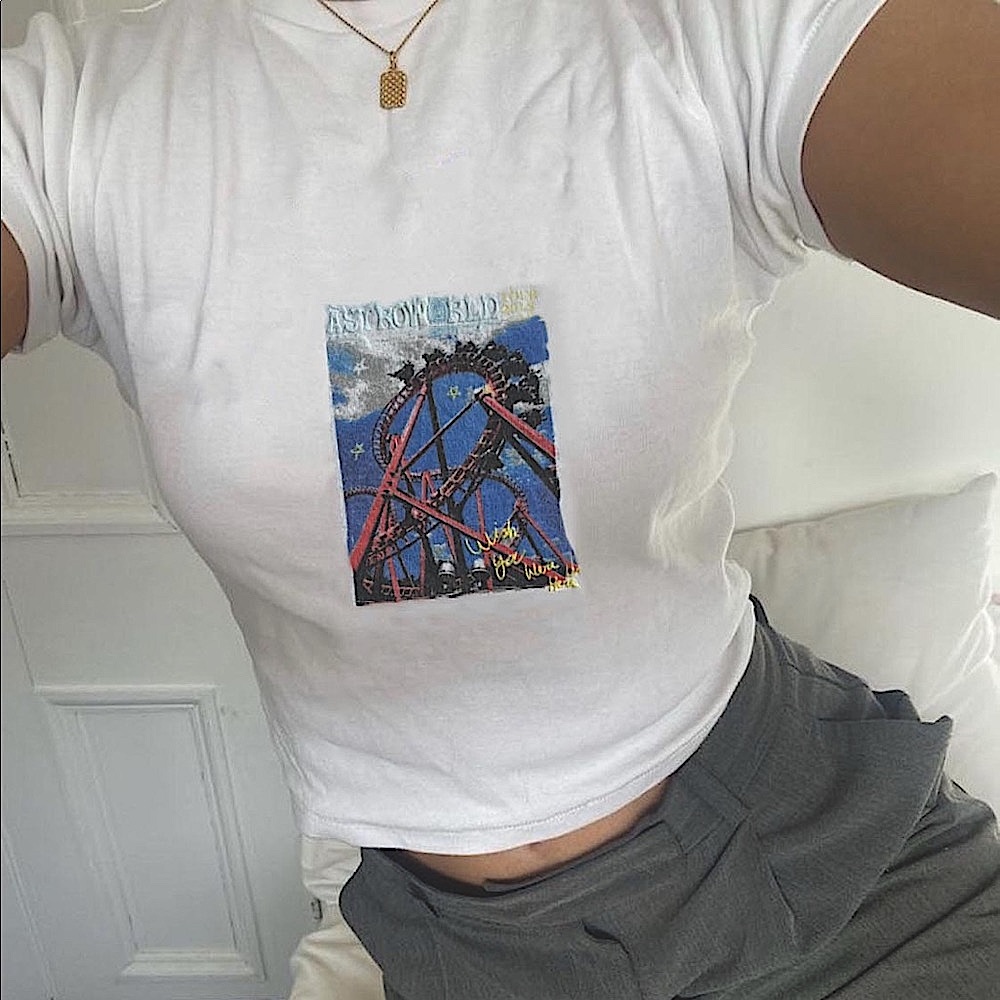 ASTROWORLD -Wish You We’re Here 2018 Authentic Concert Tee White Size Small